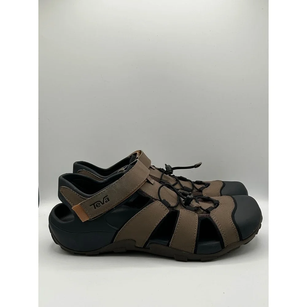 Teva Omnium 2 Men Sz 12 Hiking Sandals Turkish Coffee Brown Closed Toe 1118941